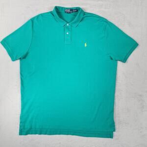Polo by Ralph Lauren Polo Shirt Men's XXL Classic Short Sleeve Preppy Golf Green